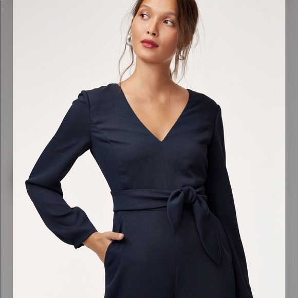 Ecoulement Long Sleeve Jumpsuit in BLACK - Picture 3 of 3